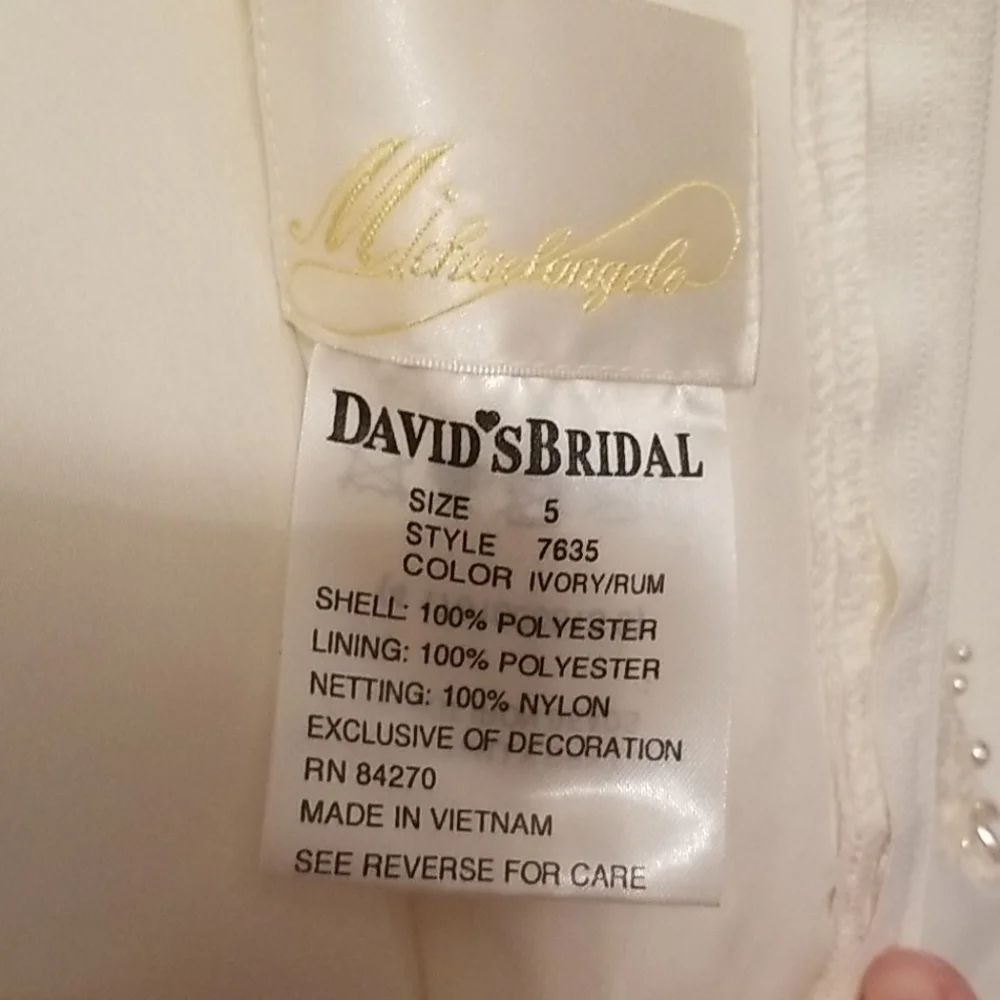 David's Bridal Michael Angelo Dress - Picture 4 of 6